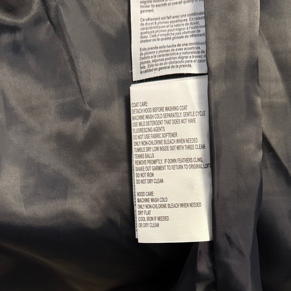 MICHAEL Michael Kors Black Puffer Coat with Faux Fur Trim - Picture 4 of 5